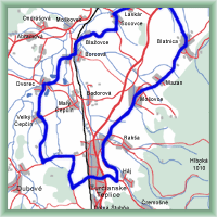 Cyklotrasy - Okol� Tur�iansk�ch Teplic