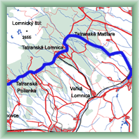 Cyklotrasy - Podbansk� - Ke�marok - Podtatransk� cyklomagistr�la