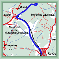 Cyklotrasy - Rev�ca - �erven� Skala