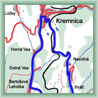 Cyklotrasy - Kremnica - Jastrab� - Kremnica