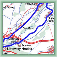 Cyklotrasy - Liptovsk� Hr�dok - Pribylina - Liptovsk� Hr�dok
