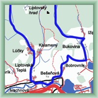 Cyklotrasy - Be�e�ov� - L��ky - Be�e�ov�