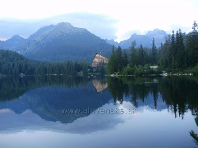 Večerní zrcadlení, Štrbské pleso