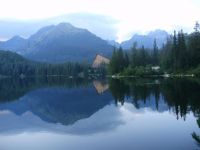 Večerní zrcadlení, Štrbské pleso