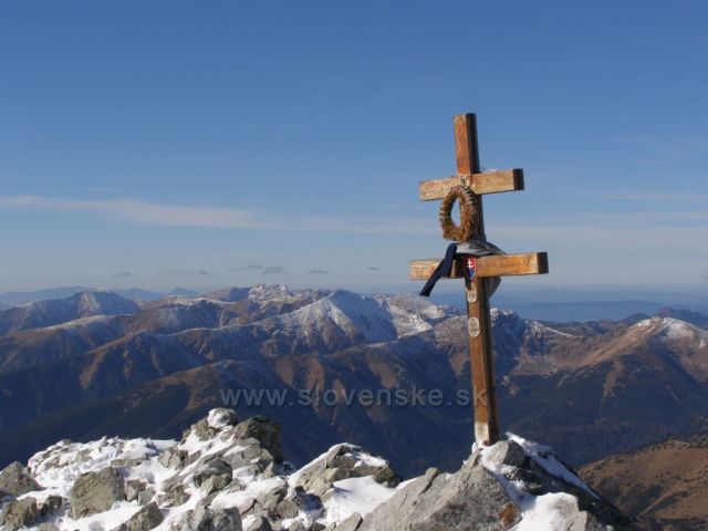 Západné Tatry z vrcholu Kriváně
