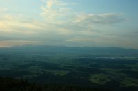 Panorama z Babi hory směr Vysoké Tatry
