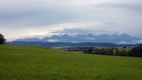 pohled na Tatry ze Slovenského ráje