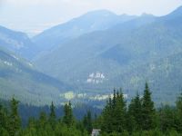 Pohled na nízké Tatry z vrcholu Chopoku