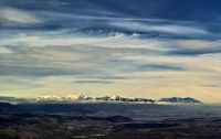 výhled na Vysoké Tatry a Liptovskou Maru z Malinného (Velká Fatra)