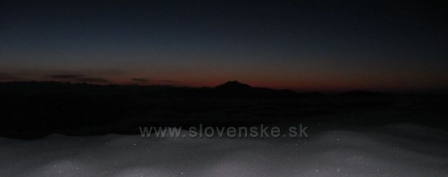 večerní pohled na Ďumbier (2043)(Nízké Tatry)