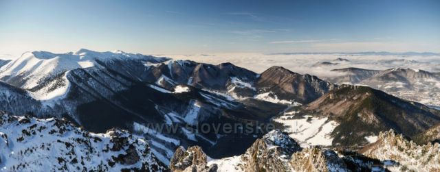 Zimná inverzia, Veľký Rozsutec, Malá Fatra