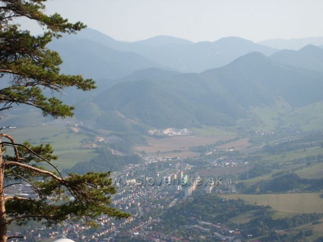 Predný Čebrať 945m n.m - pohľad na Ružomberok