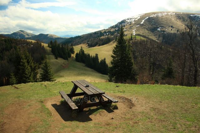 výhled od chaty Borišov