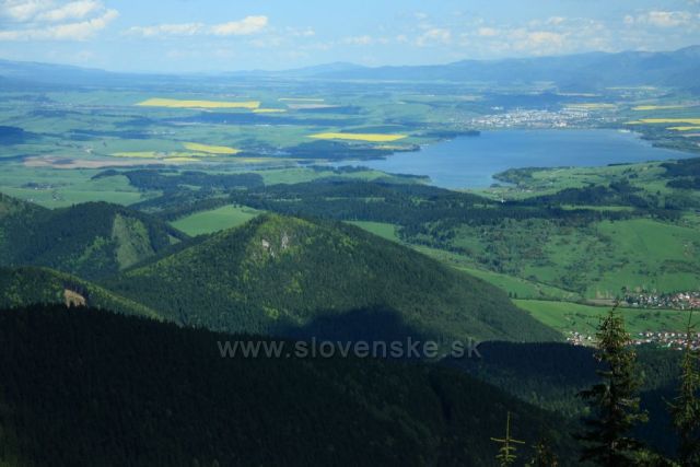 Liptovská Mara ze sedla Vráca