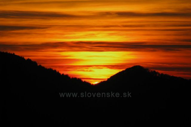 Malá Fatra,
pohled od sedla z pod Rozsutce