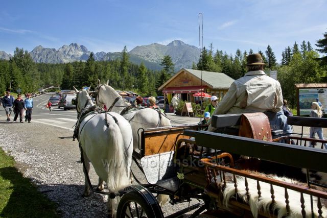 Štrbské pleso(výhled na hory přes kočár)