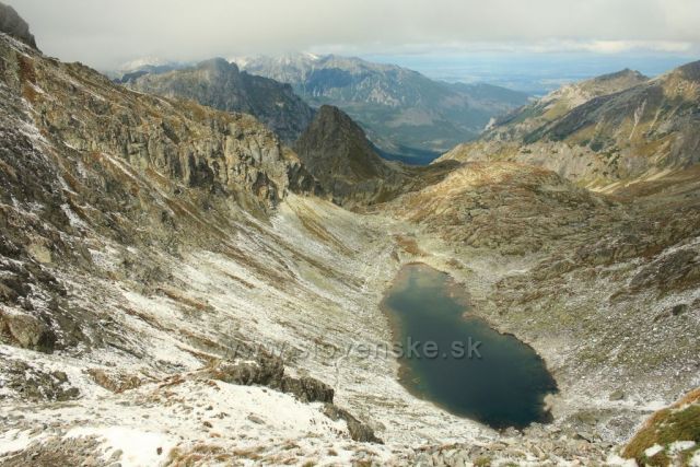 Z Polského hrebeňa výhled na Zamrznuté pleso