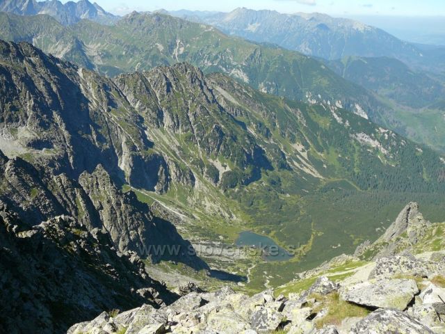 Kolove pleso,pohled z ,Jahnaciho stitu