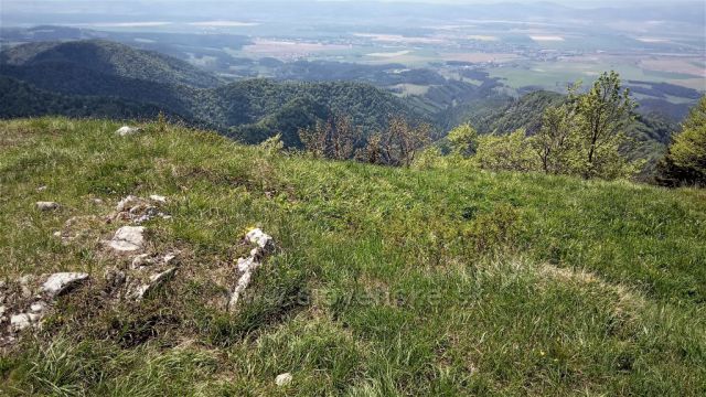 Turčianske Teplice z vrcholu Drienok.